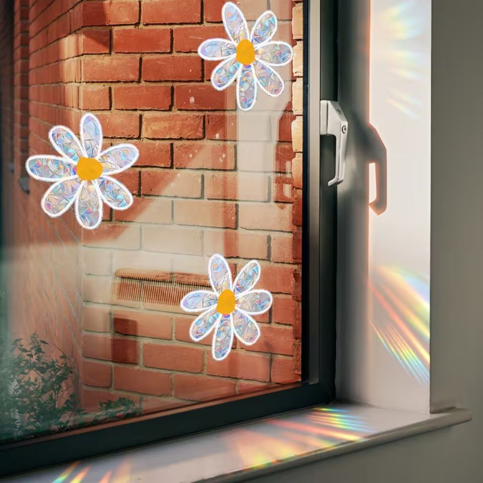 Lightcatcher Sticker Daisy Suncatcher Stickers (Pack of 3)